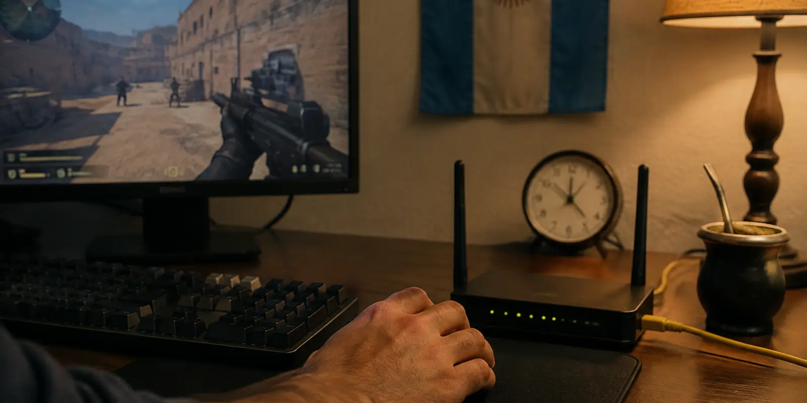 Gaming desde Argentina: cuándo una VPN ayuda y cuándo añade latencia