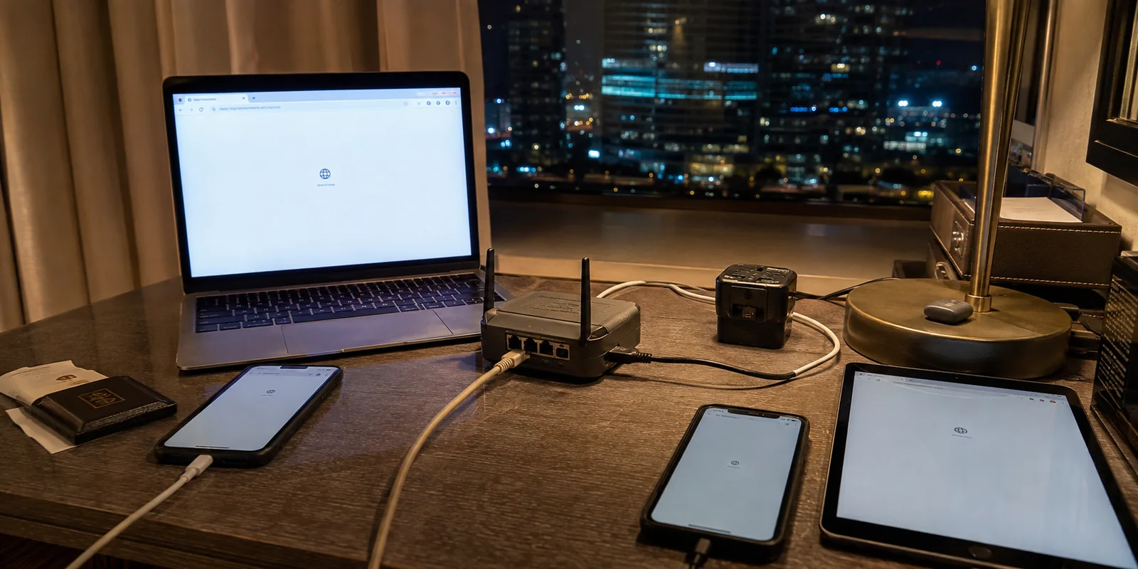 Router de viaje para Emiratos Árabes Unidos